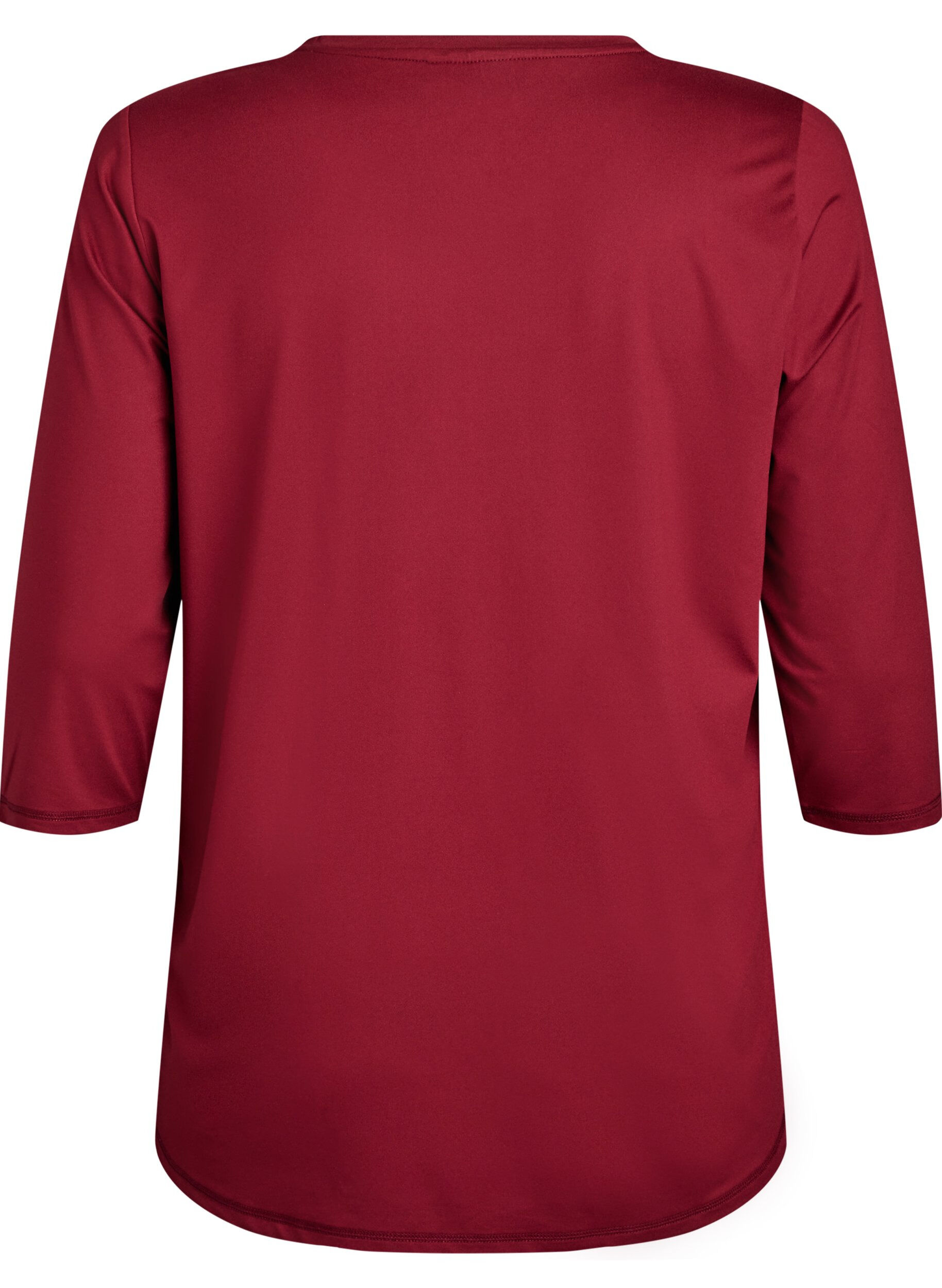 ZizziHaut de sport avec manches 3/4, Bordeaux, Packshot image number 1