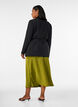 Jupe midi en satin, Vert, Model image number 1