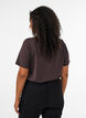 T-shirt imprim&eacute;, Marron, Model image number 2