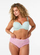 Soutien-gorge moul&eacute; en microfibre &agrave; texture dobby, Vert clair, Model image number 1