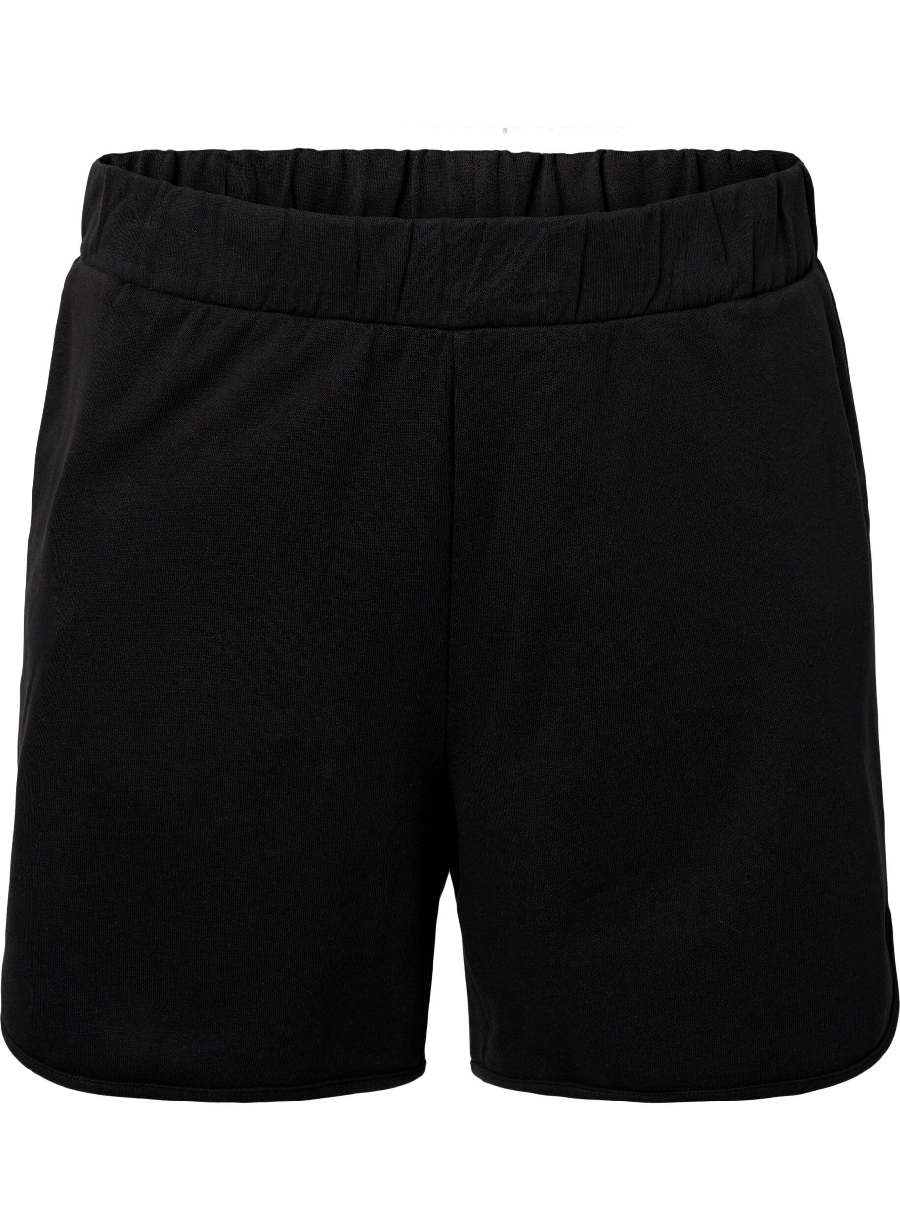 Zizzi Short de couleur unie avec poches, Black, Packshot image number 0