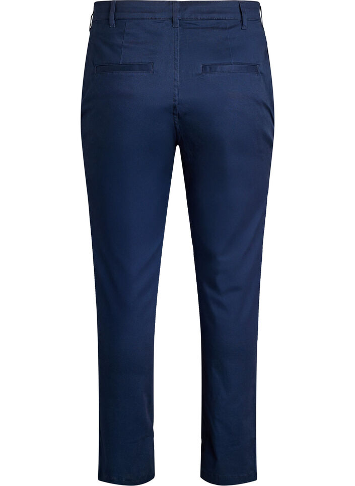 Chinos en coton, Bleu, Packshot image number 1