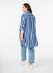 Robe courte avec col et poche poitrine, Bleu, Model image number 2
