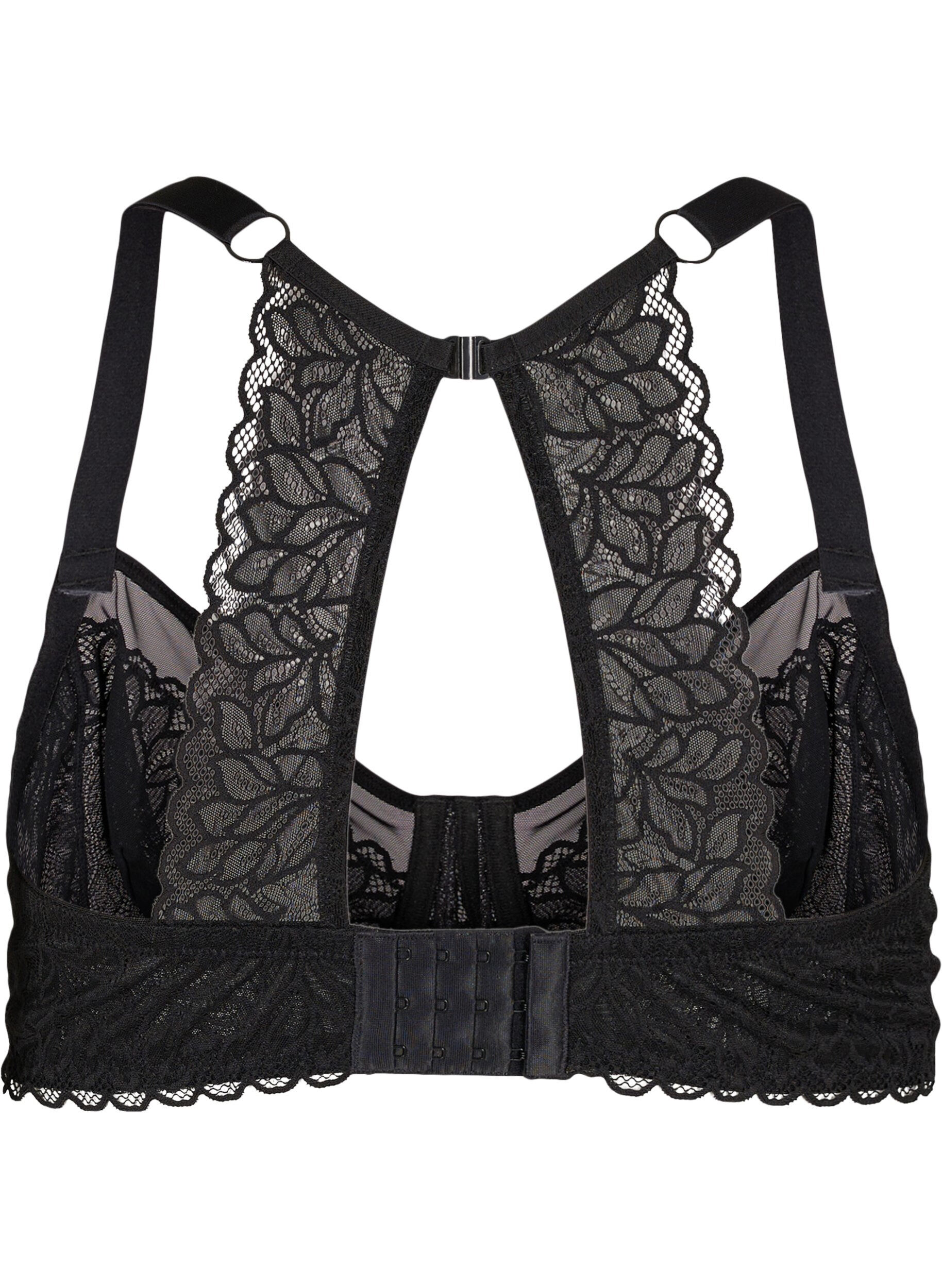 Zizzi Soutien-gorge &agrave; armatures avec dentelle, Black, Packshot image number 1