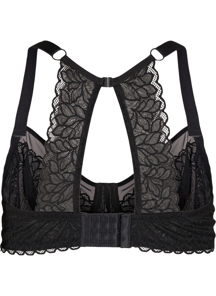 Soutien-gorge à armatures avec dentelle, Black, Packshot image number 1