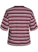 T-shirt boxy &agrave; rayures, Bordeaux, Packshot image number 1
