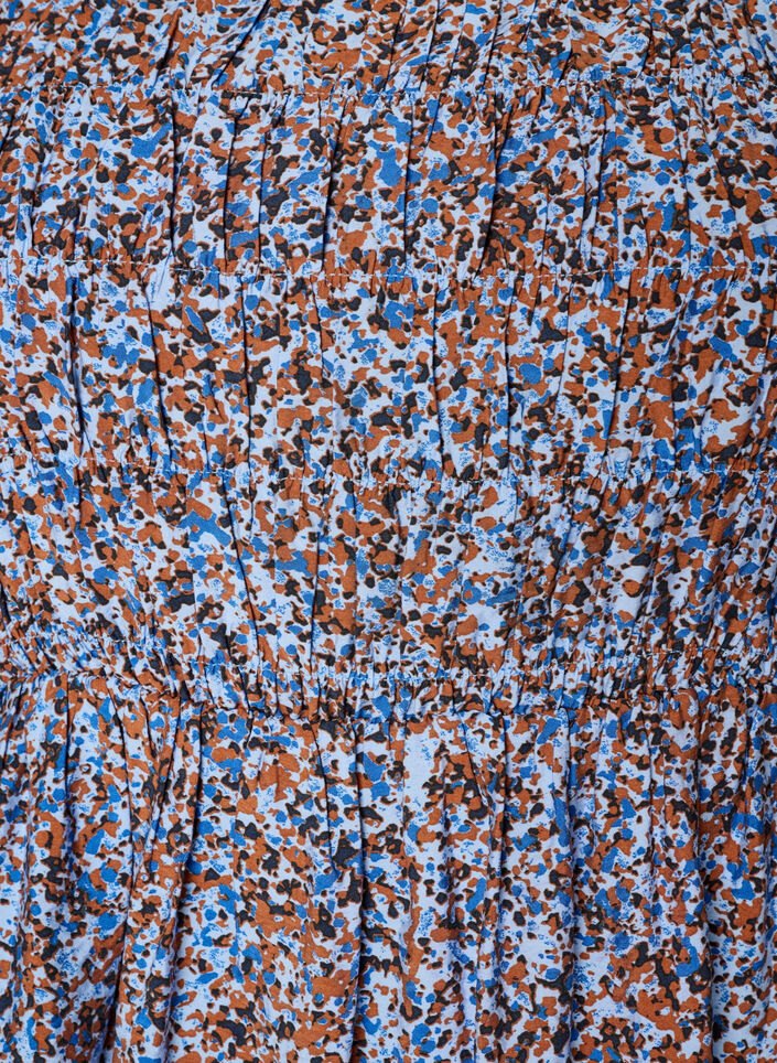 Blouse smock&eacute;e &agrave; encolure carr&eacute;e, Bleu Clair, Packshot image number 2