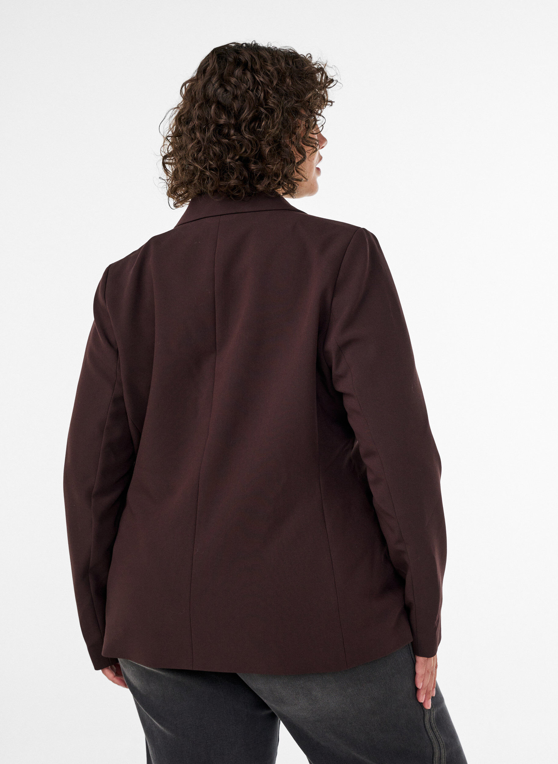 ZizziBlazer classique &agrave; fermeture &agrave; un bouton, Marron, Model image number 2