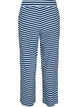 Pantalon de pyjama ray&eacute; &agrave; taille haute et coupe ample, Bleu, Packshot image number 1