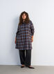 Robe-chemise mi-longue avec un motif &agrave; carreaux, Marron, Model image number 3