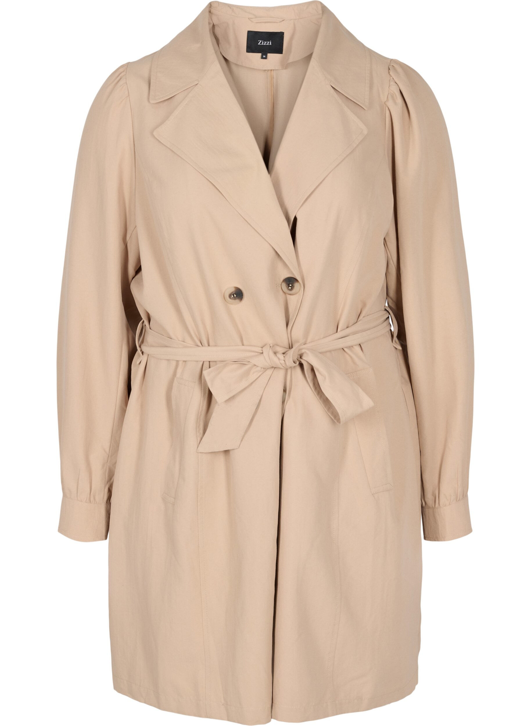 Zizzi Trench-coat avec ceinture et poches, Nomad, Packshot image number 0