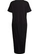 Chemise de nuit midi en coton biologique, Noir, Packshot image number 1
