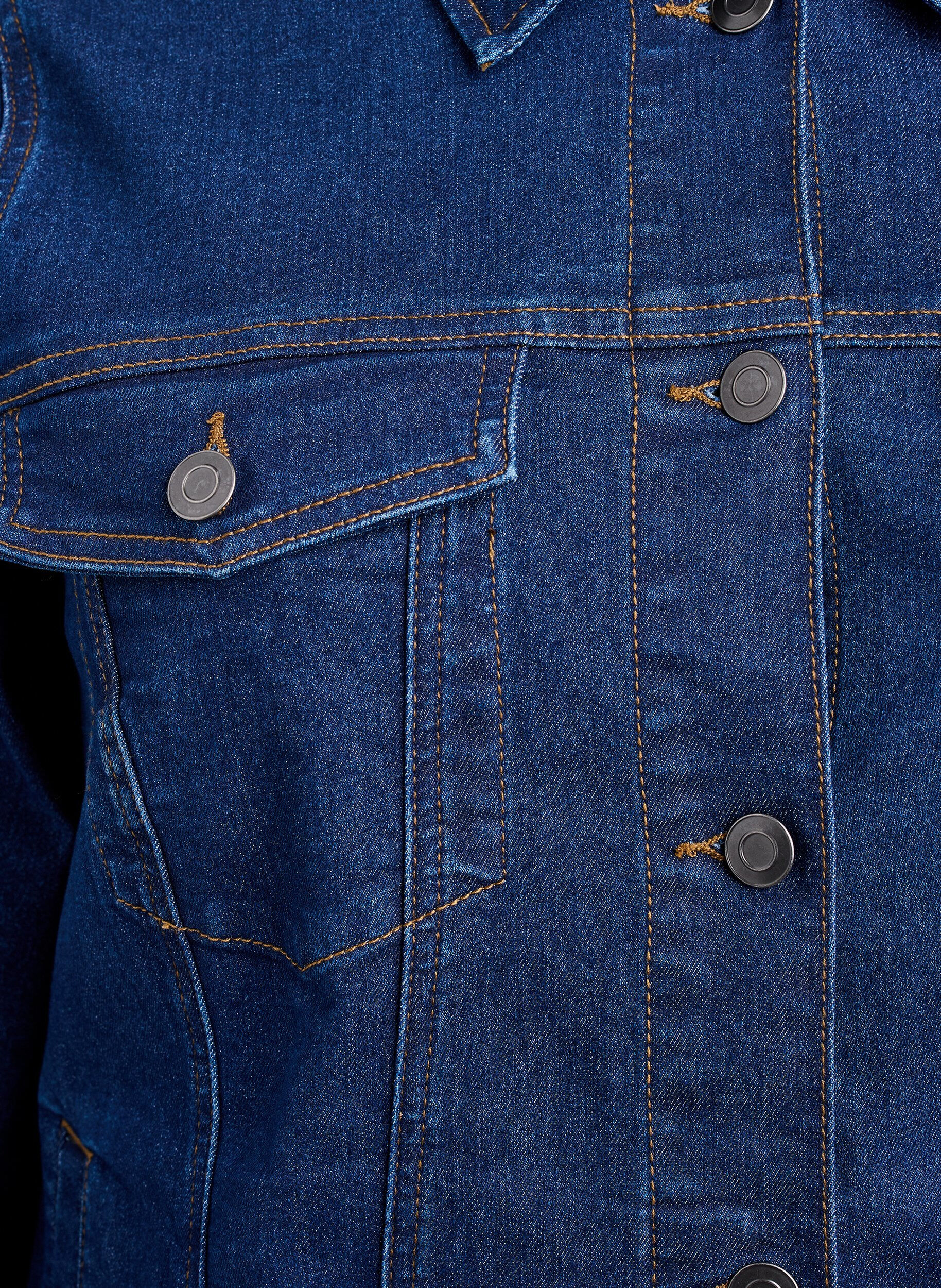 Zizzi Veste en jean en m&eacute;lange de coton extensible, Bleu, Packshot image number 2