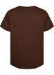 T-shirt dot&eacute; de boutons, Marron, Packshot image number 1