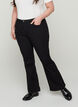 Jean bootcut Ellen taille haute, Black, Model image number 2