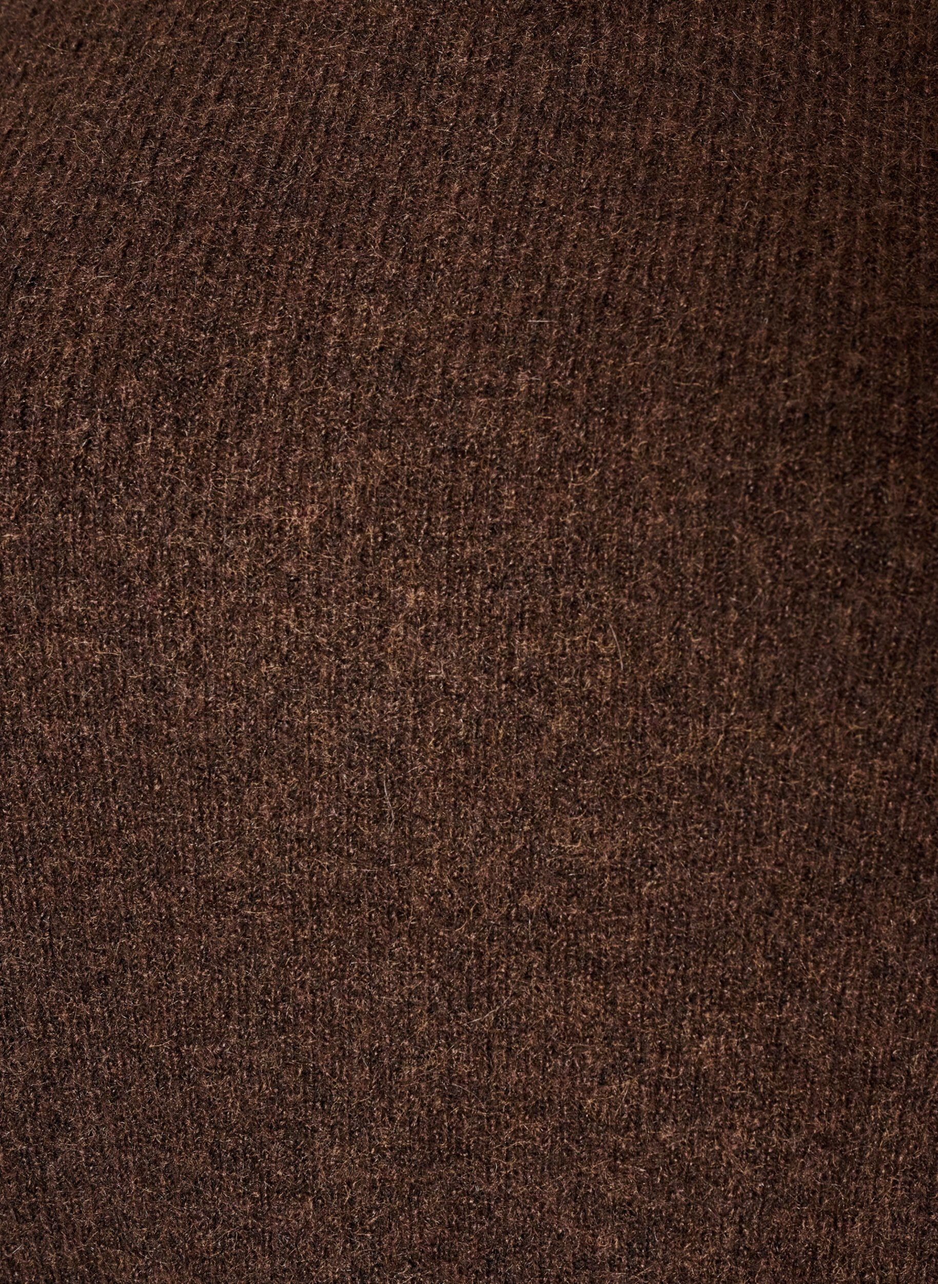 ZizziBlouse en maille chin&eacute;e avec col rond, Marron, Packshot image number 2