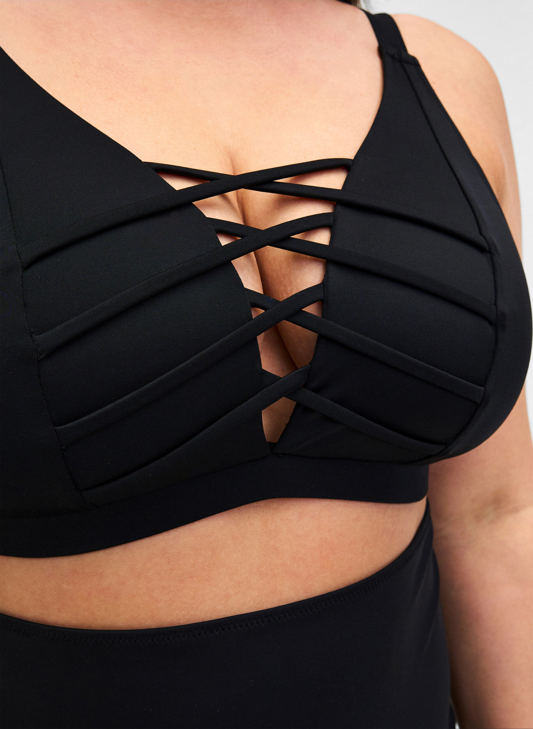 Zizzi Top de bikini, Noir, Model image number 3