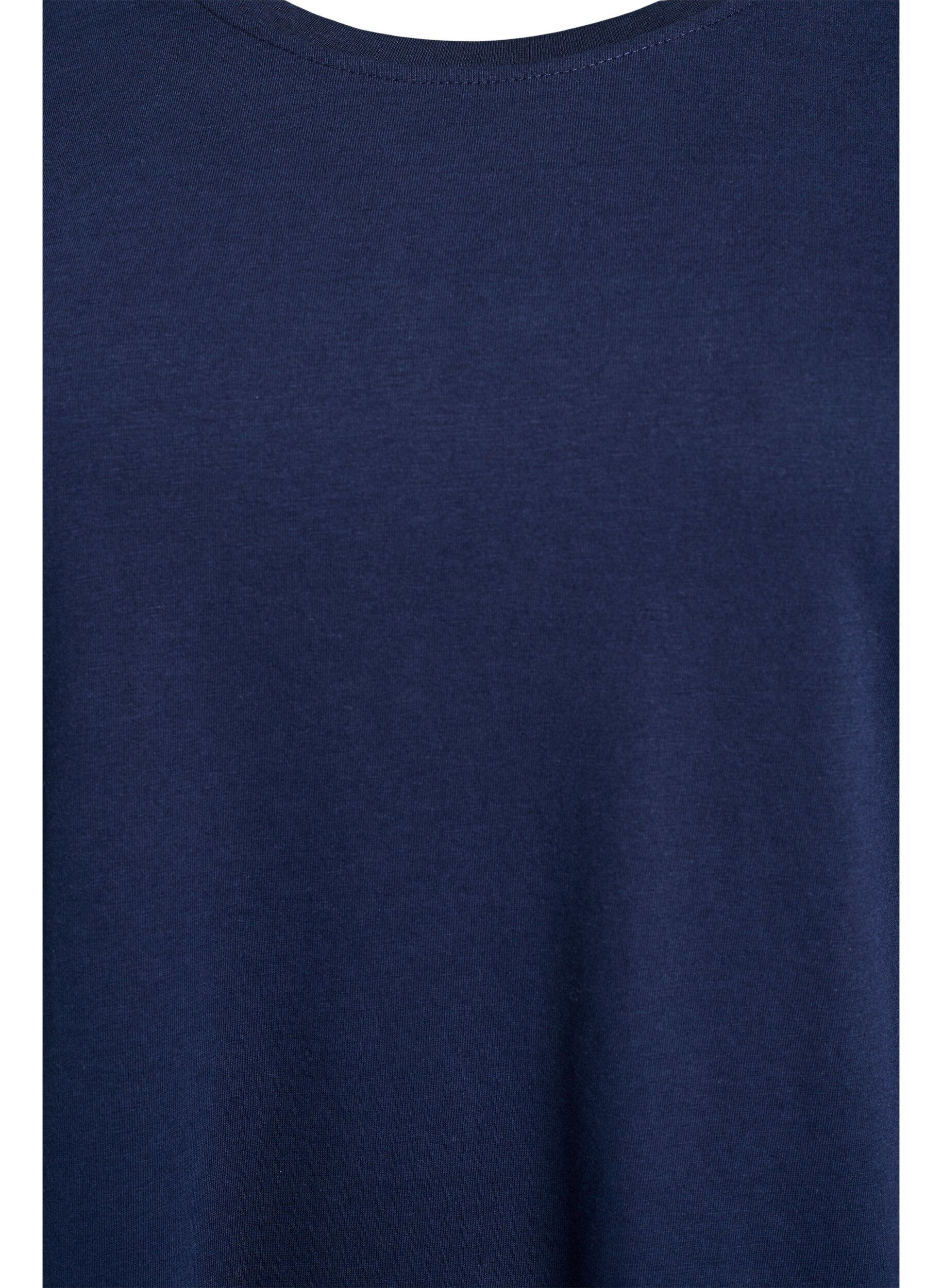 Zizzi FLASH - T-shirt imprim&eacute;, Bleu, Packshot image number 2