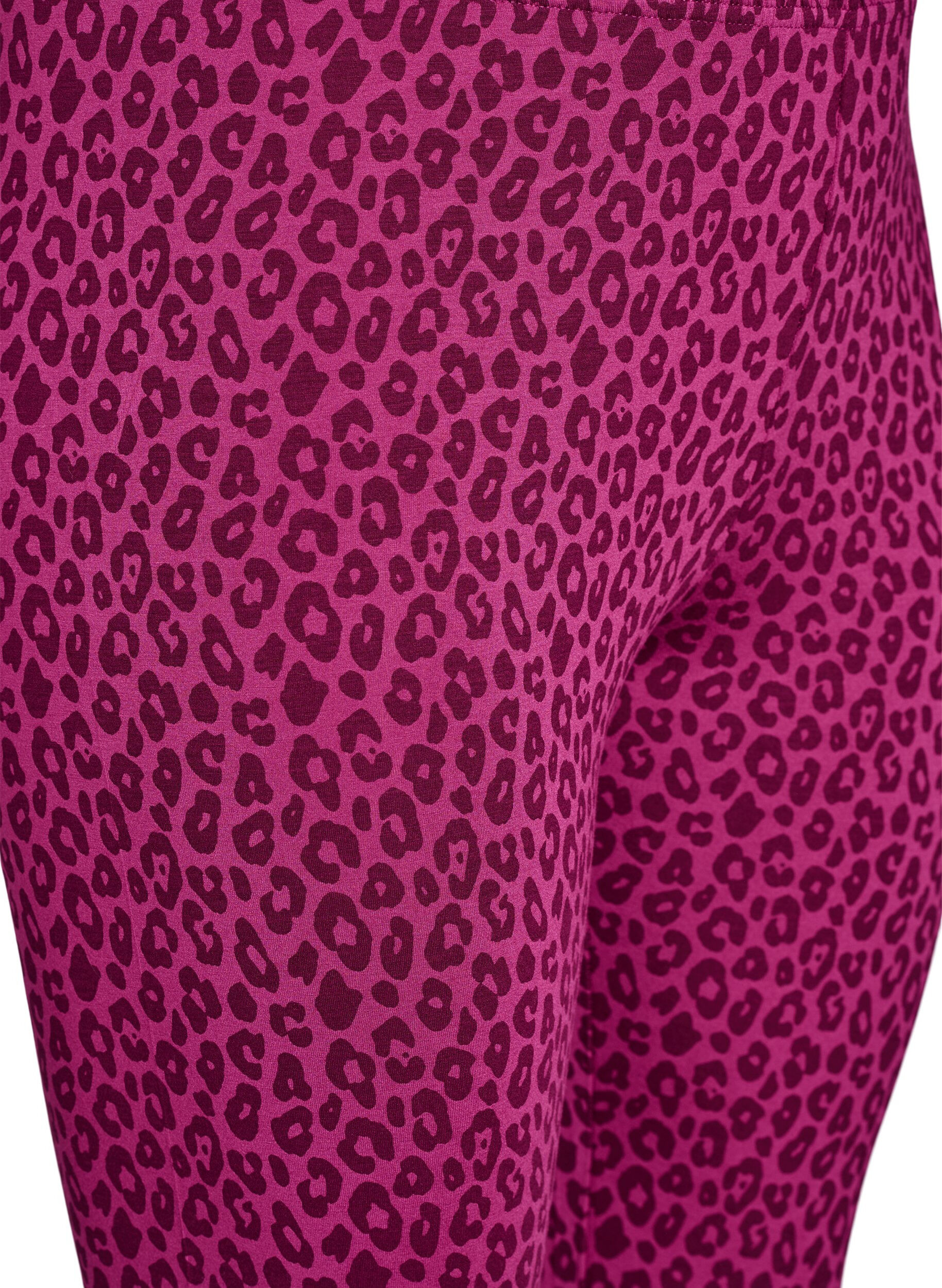 Zizzi Legging mi-mollet en viscose, Rose, Packshot image number 2