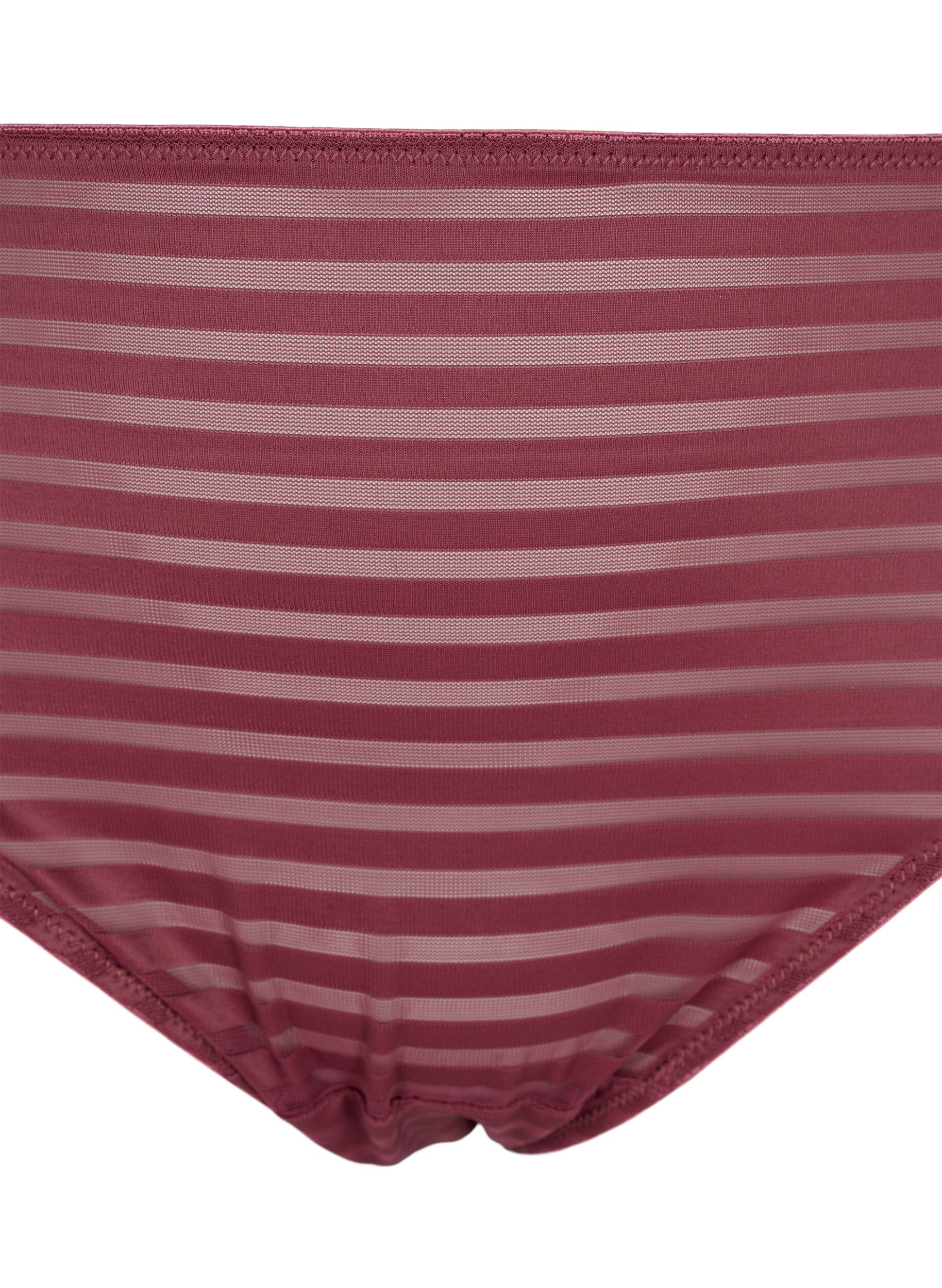 Zizzi culotte tai ray&eacute; &agrave; taille r&eacute;guli&egrave;re, Nocturne ASS, Packshot image number 2