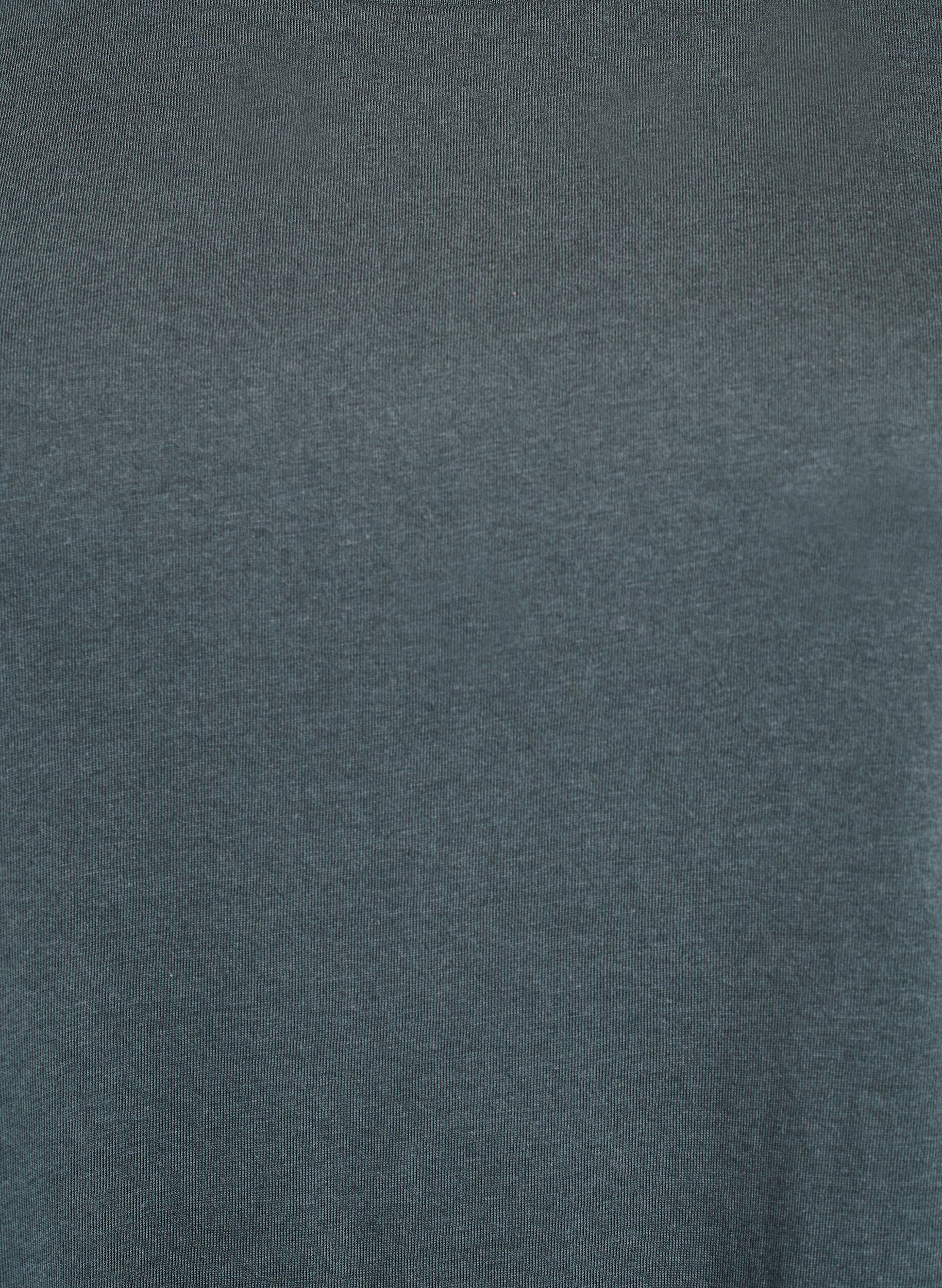 Zizzi T-shirt &agrave; manches courtes en m&eacute;lange de coton, Vert fonc&eacute;, Packshot image number 2