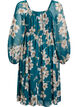 Robe de soir&eacute;e en mousseline &agrave; manches longues, Vert, Packshot image number 1