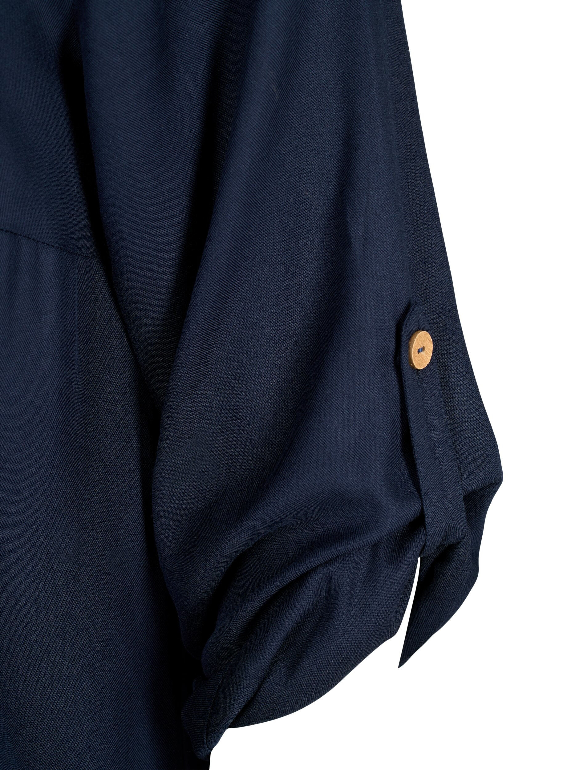 ZizziTunique en viscose avec capuche, Navy Blazer, Packshot image number 3
