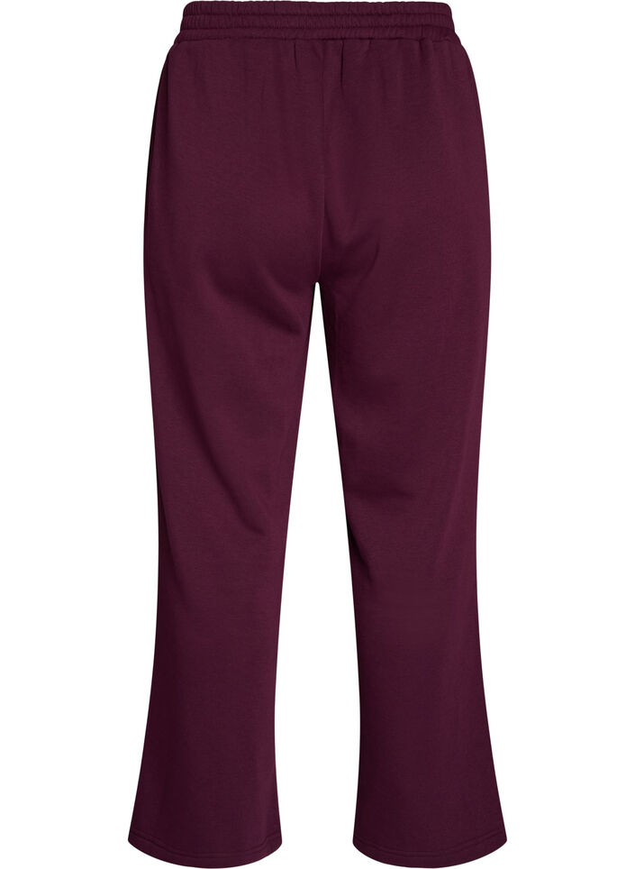 Pantalon de jogging taille haute avec coupe ample, Violet, Packshot image number 1