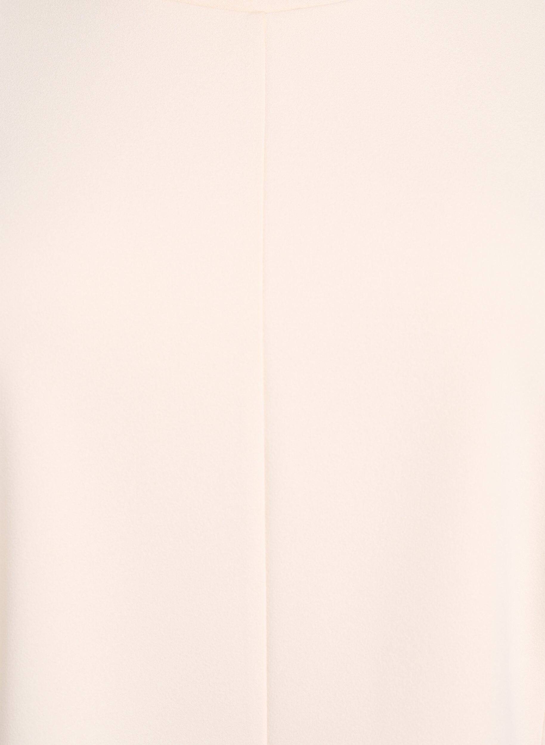 Zizzi Blouse &agrave; manches courtes avec pinces de cintrage, Beige, Packshot image number 2