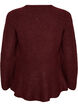 Blouse en maille &agrave; coupe &eacute;vas&eacute;e, Bordeaux, Packshot image number 1