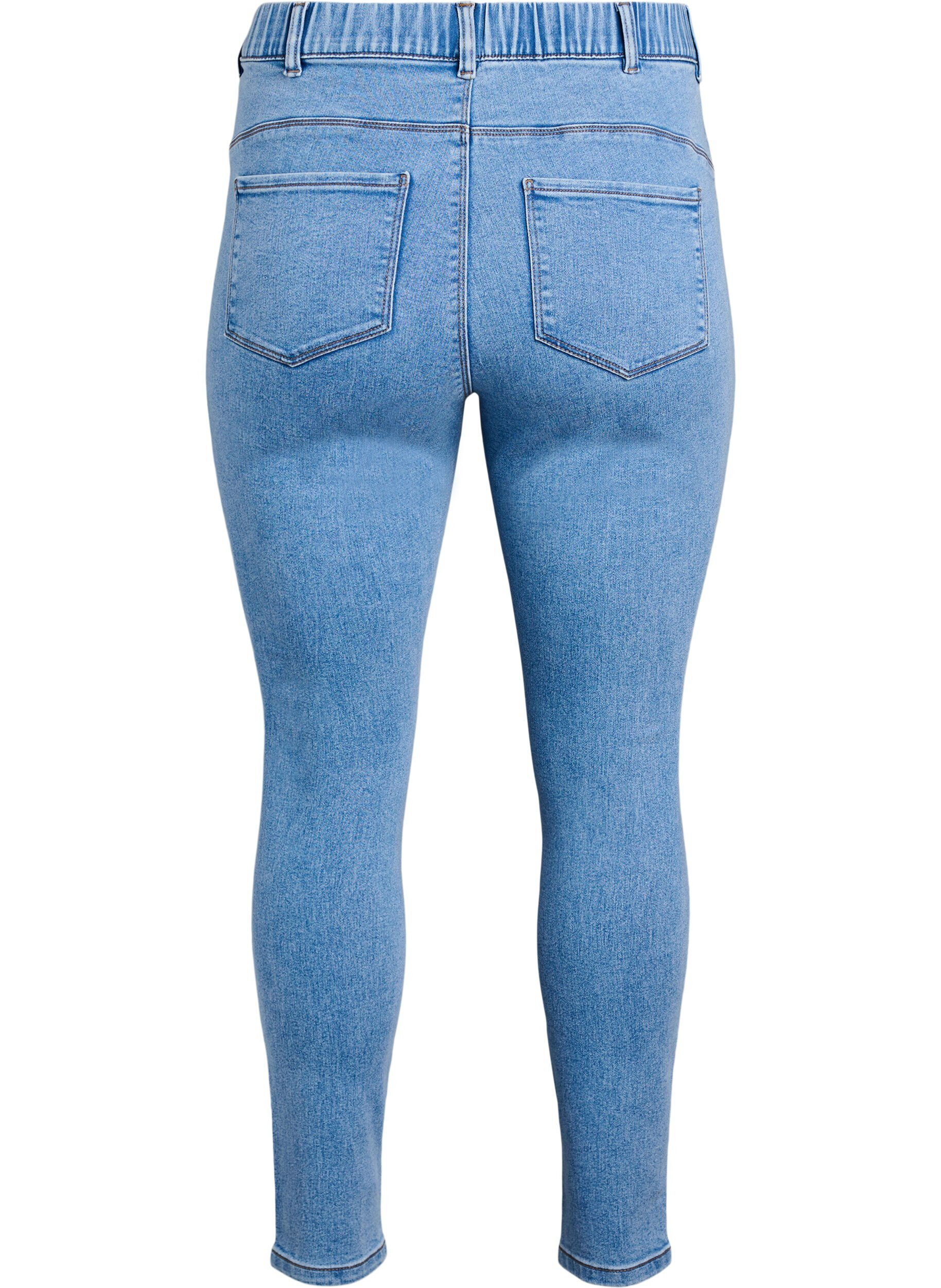 Zizzi Jeggings &agrave; taille haute., Bleu Clair, Packshot image number 1
