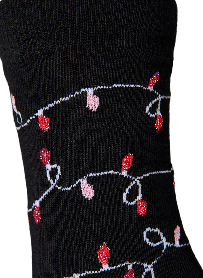 Lot de 2 paires de chaussettes de No&euml;l, Rouge, Packshot image number 5