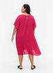 Robe en viscose à manches courtes, Bright Rose, Model image number 1