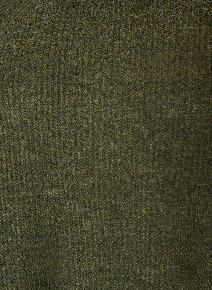 Pull c&ocirc;tel&eacute; &agrave; manches 3/4, Vert, Packshot image number 2