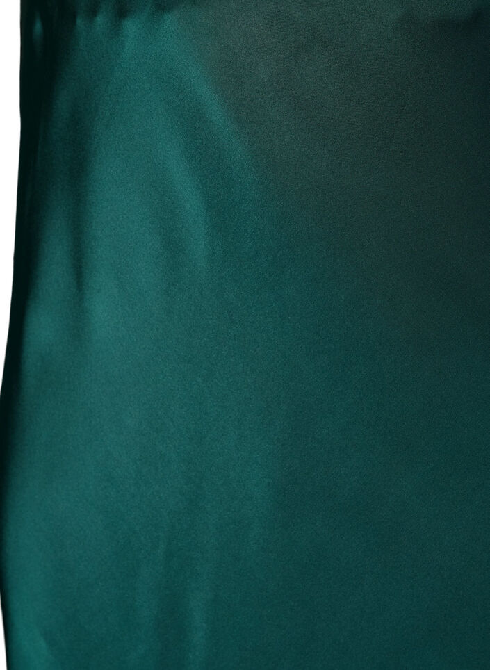 Jupe midi en satin, Vert fonc&eacute;, Packshot image number 2
