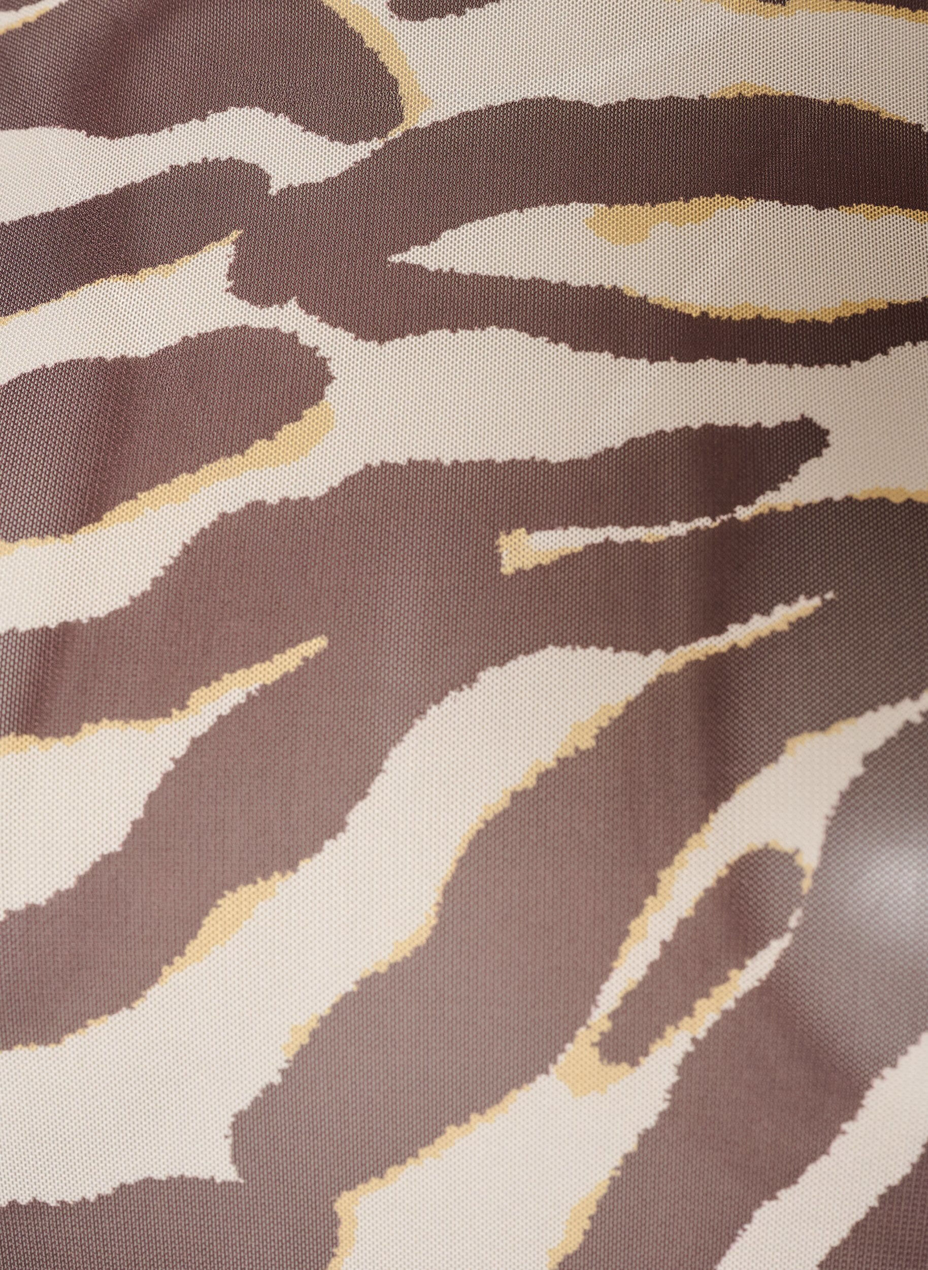 ZizziBlouse en maille avec imprim&eacute;, Marron, Packshot image number 2