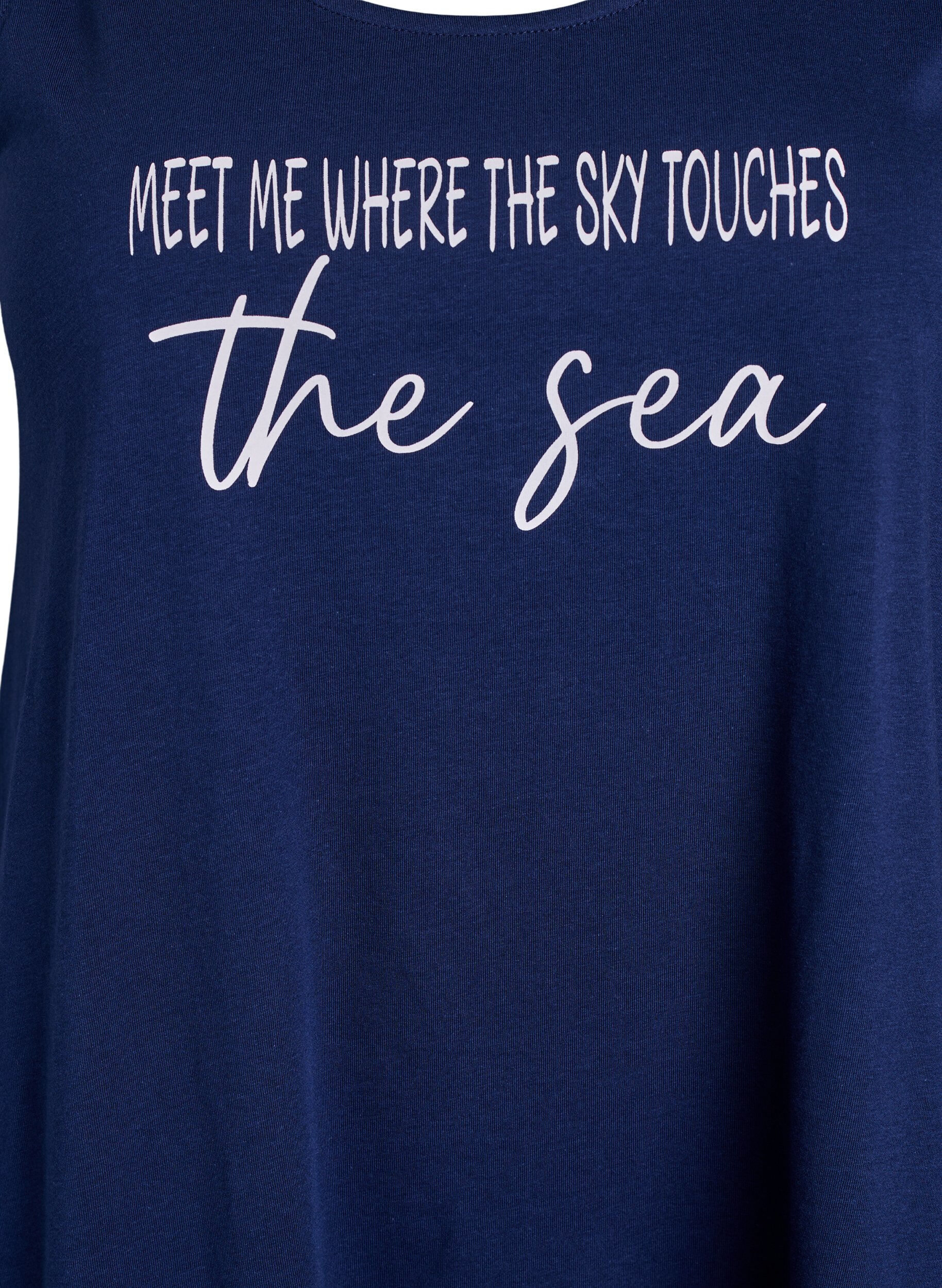 Zizzi Robe &eacute;vas&eacute;e sans manches, Bleu, Packshot image number 2