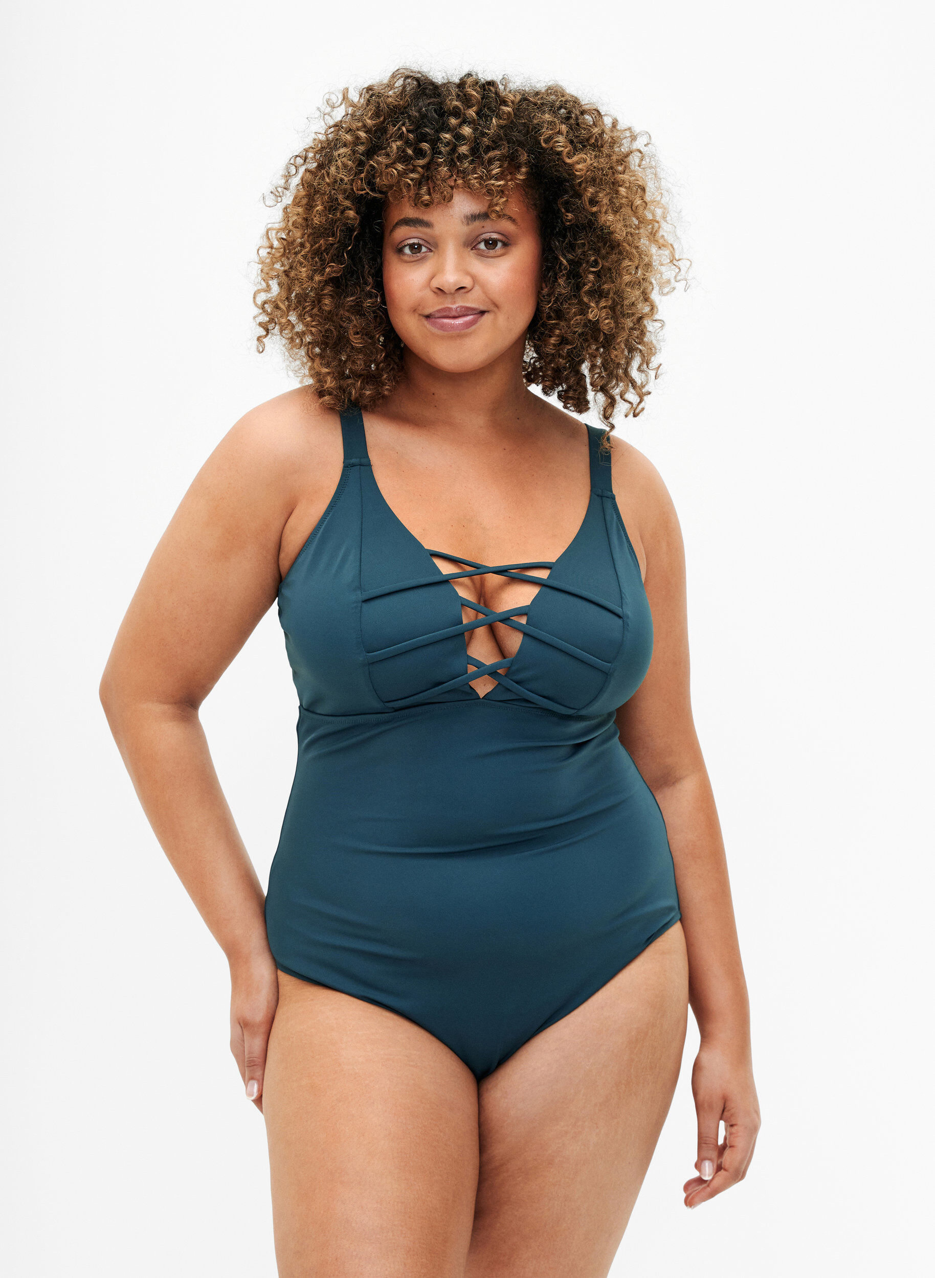 Maillot de bain avec cordon, Dark Sea, Model