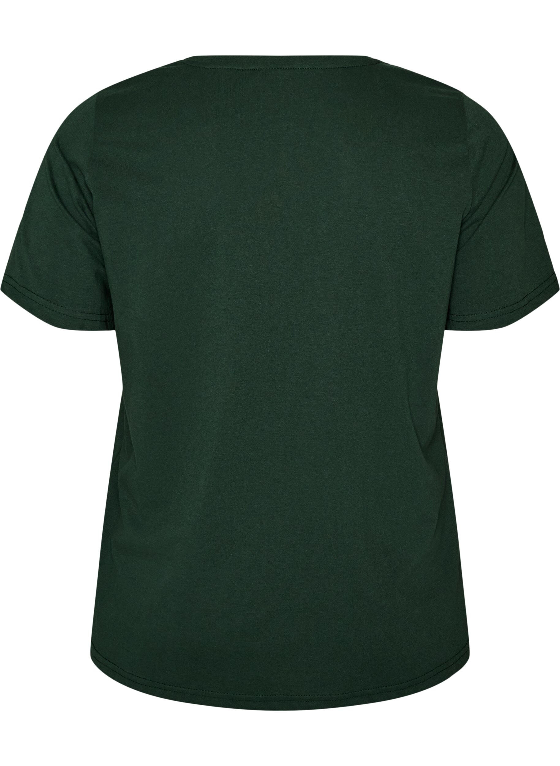 ZizziT-shirt imprim&eacute;, Vert, Packshot image number 1
