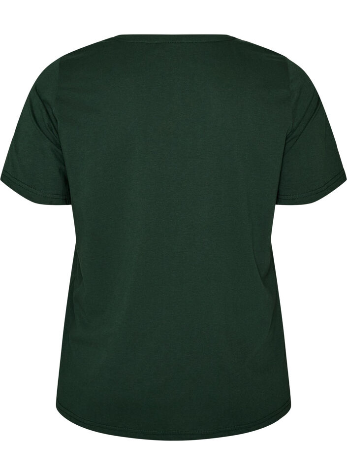 T-shirt imprim&eacute;, Vert, Packshot image number 1