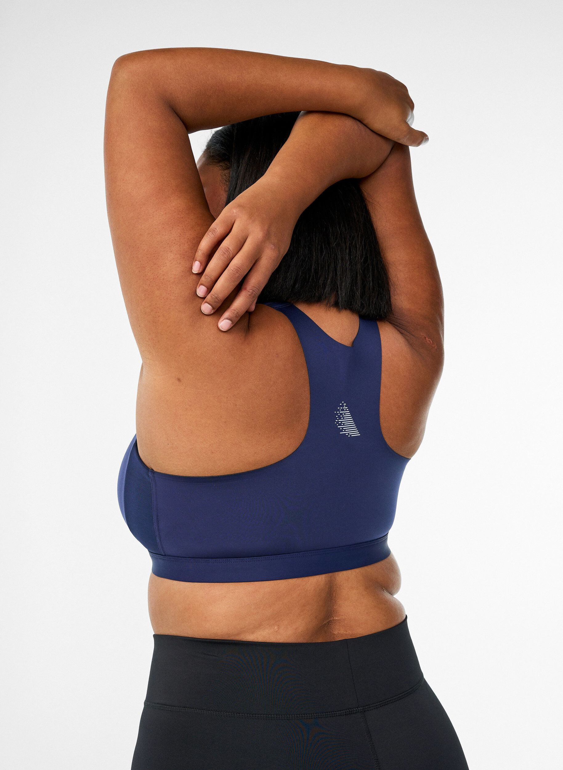 Zizzi Brassi&egrave;re de sport avec fermeture sur le devant et maintien &eacute;lev&eacute;, Bleu, Model image number 2