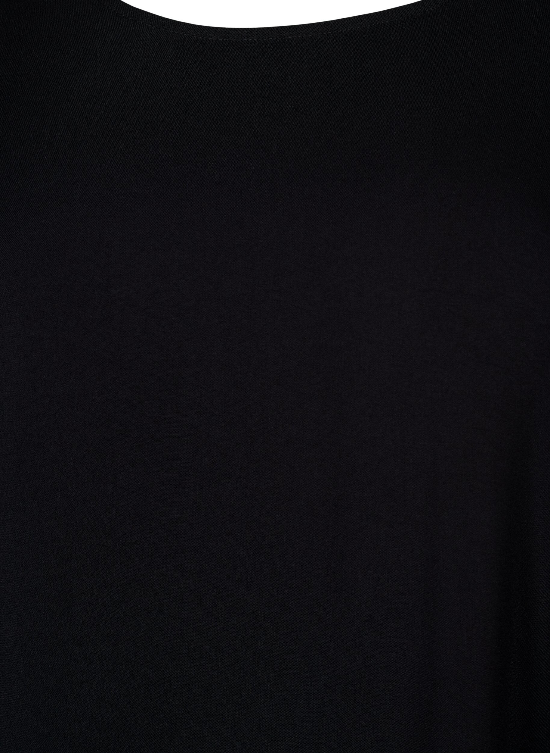 ZizziRobe en viscose avec d&eacute;coupe, Noir, Packshot image number 2