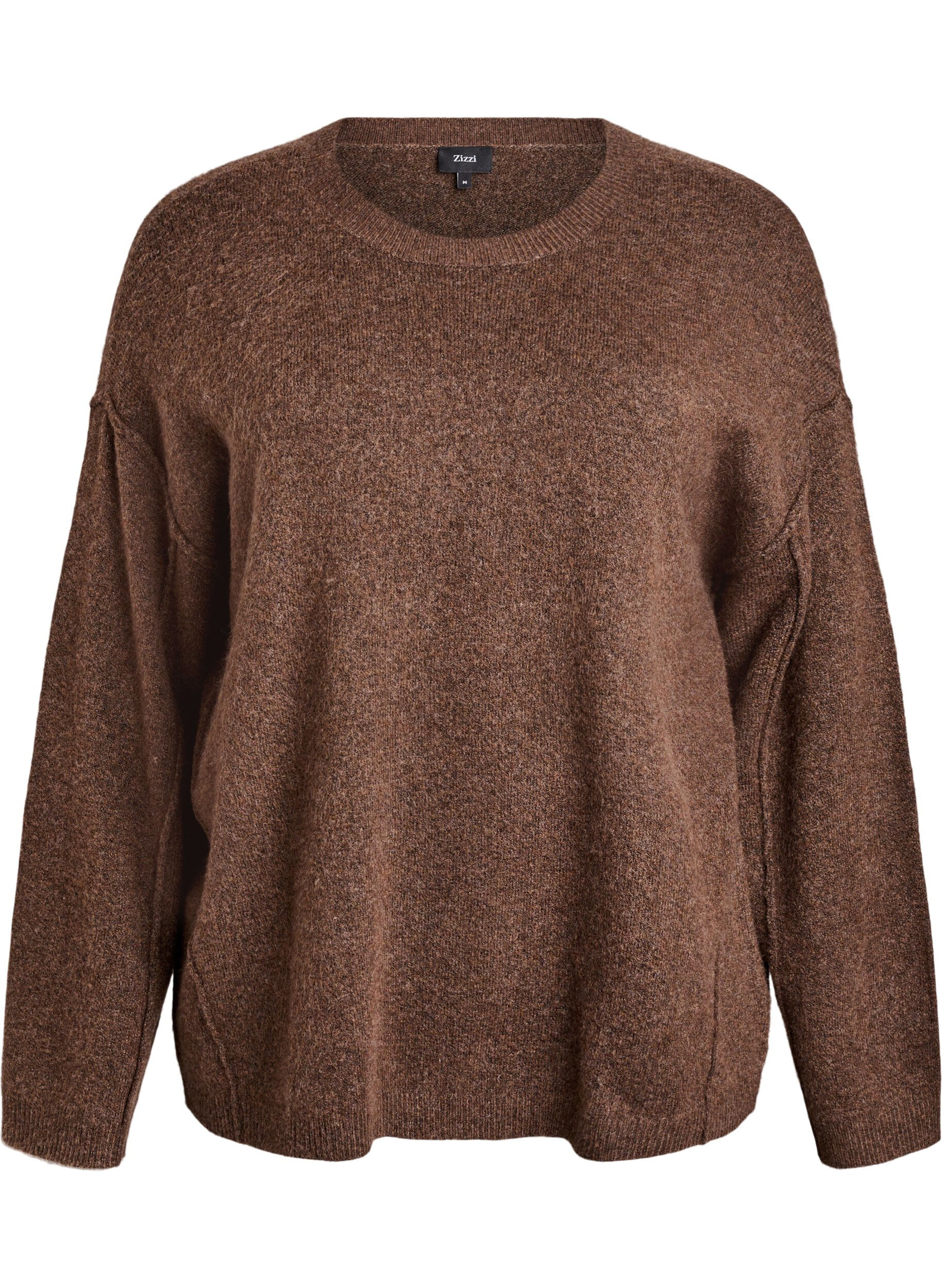 Pull ample en maille avec coutures apparentes