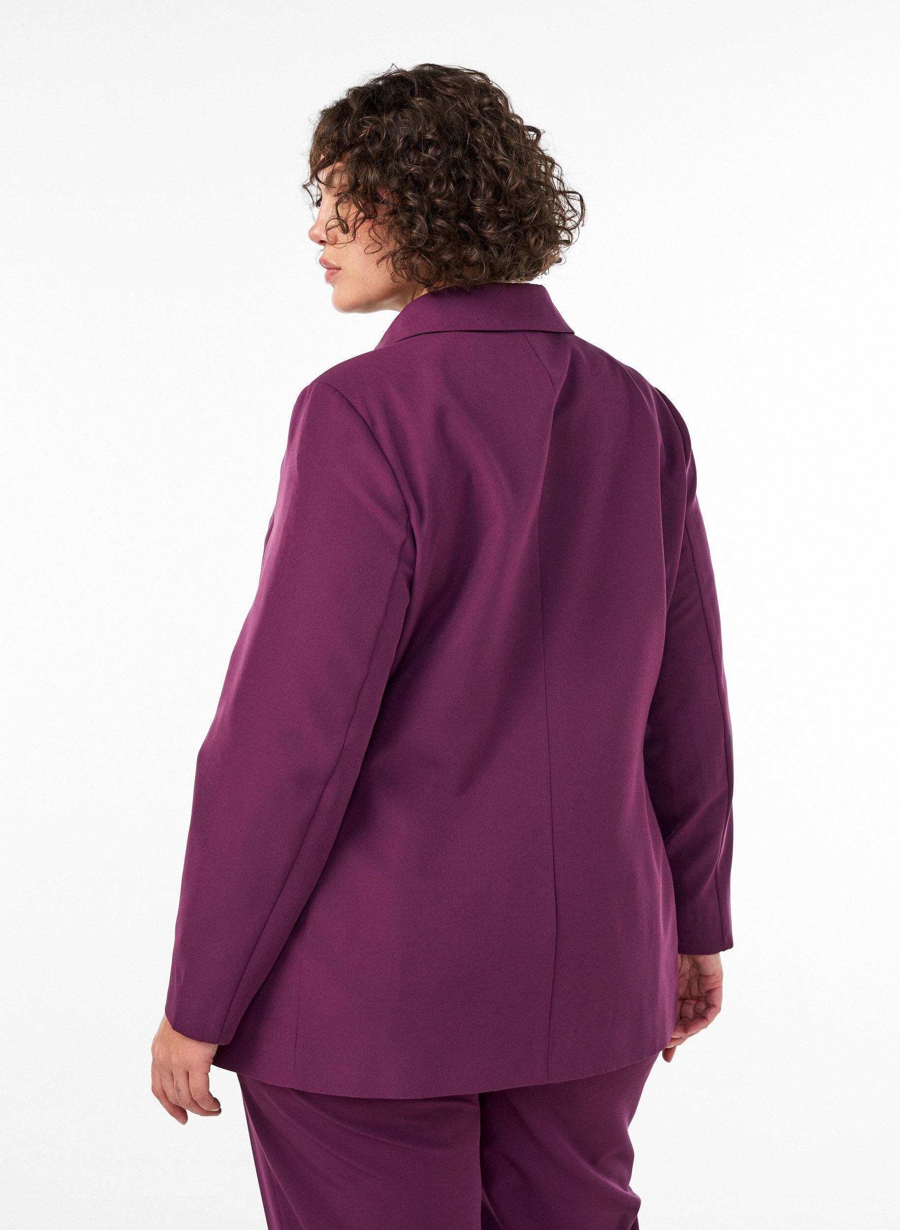 ZizziBlazer classique avec fermeture boutonn&eacute;e, Violet, Model image number 2