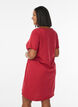 Chemise de nuit &agrave; manches courtes en coton biologique, Rouge, Model image number 2