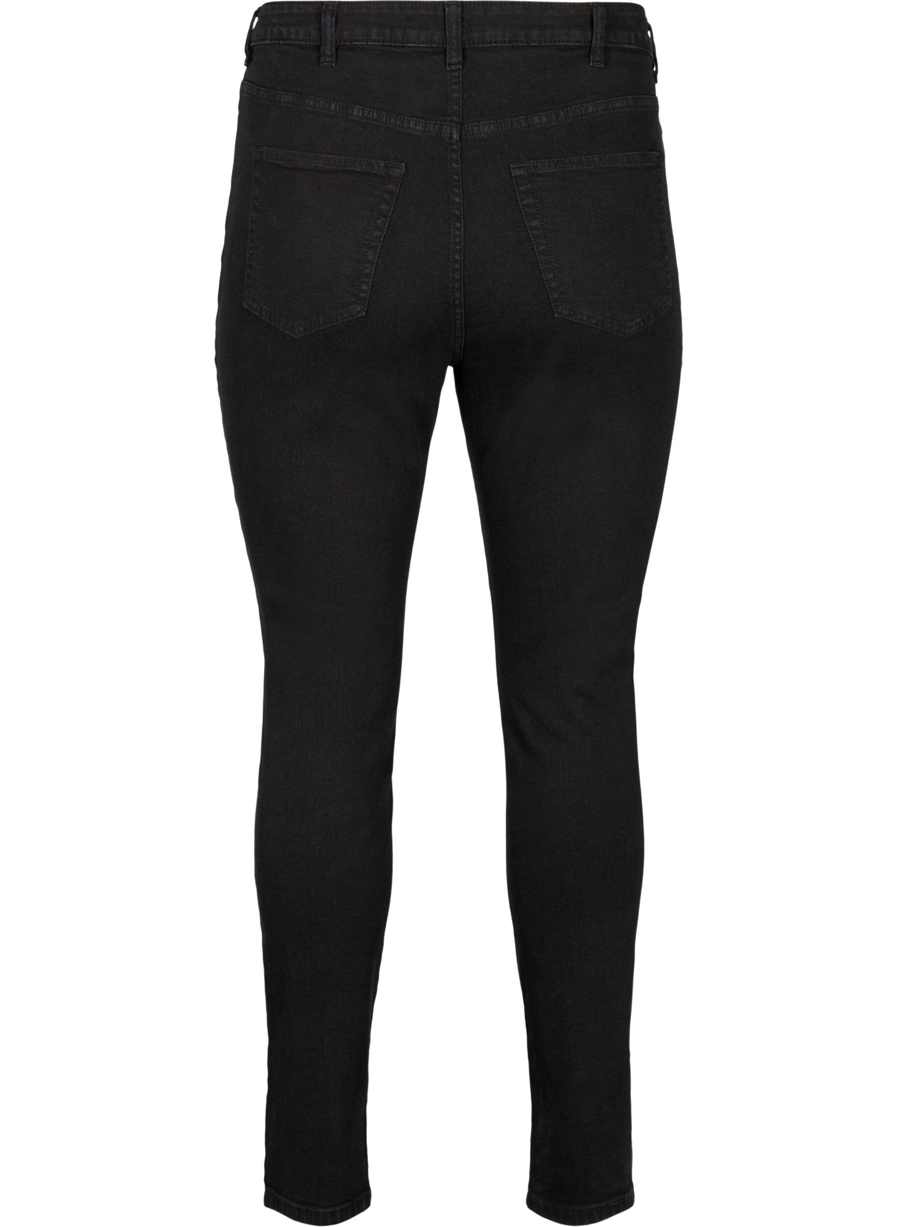 Zizzi Jean Amy &agrave; taille haute avec un ajustement super mince, Black, Packshot image number 1