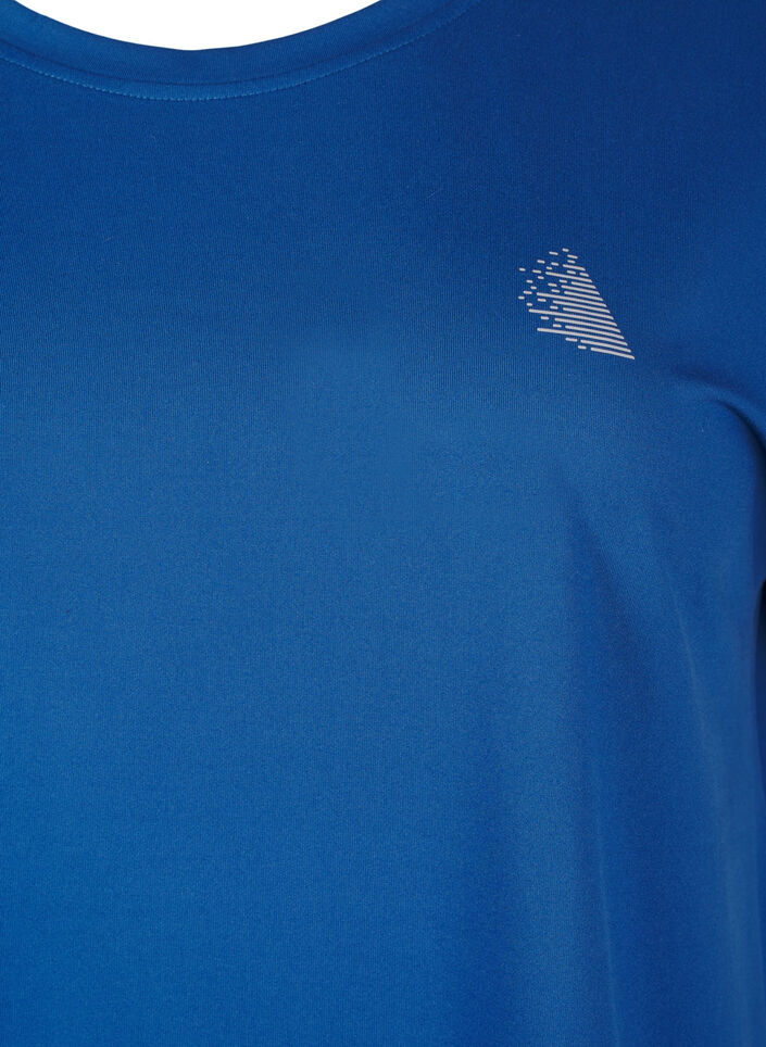 T-shirt de sport uni, Bleu, Packshot image number 2