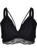 Soutien-gorge en dentelle avec détails en string, Noir, Packshot image number 0
