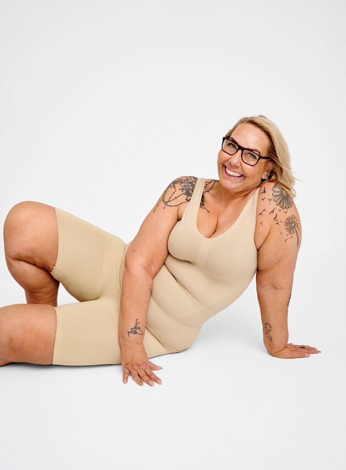 Zizzi Lingerie sculptante shorts et top, , Model