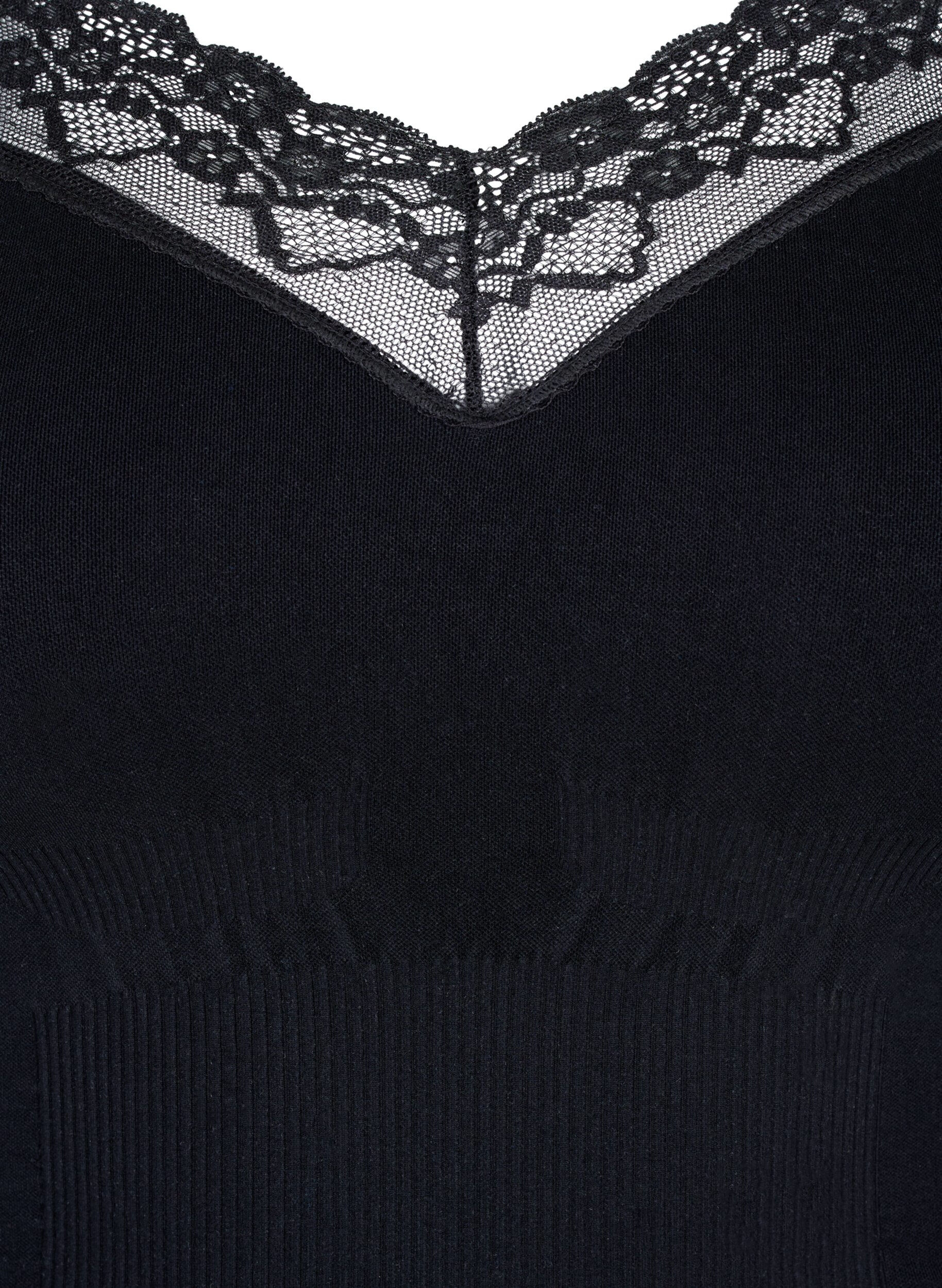 Zizzi Lingerie sculptante, collants avec lacets, Noir, Packshot image number 3